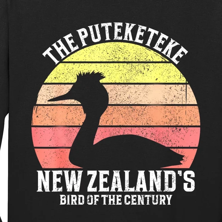 The Puteketeke New ZealandS Bird Of The Century Tall Long Sleeve T-Shirt