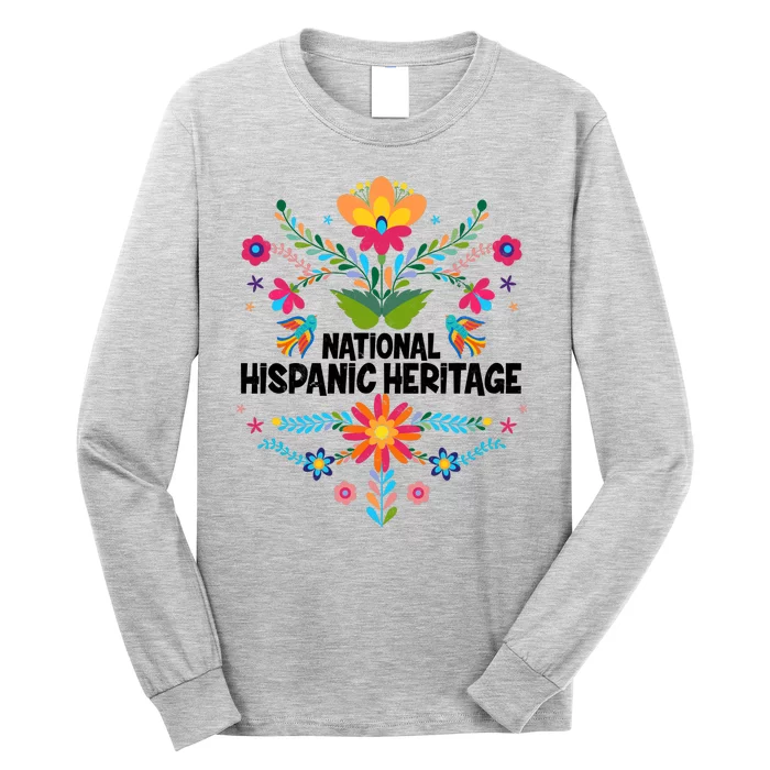 Traditional Pattern National Hispanic Heritage Month Long Sleeve Shirt