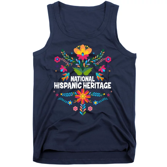 Traditional Pattern National Hispanic Heritage Month Tank Top