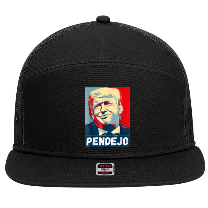 Trump Pendejo Not My President Impeach 7 Panel Mesh Trucker Snapback Hat