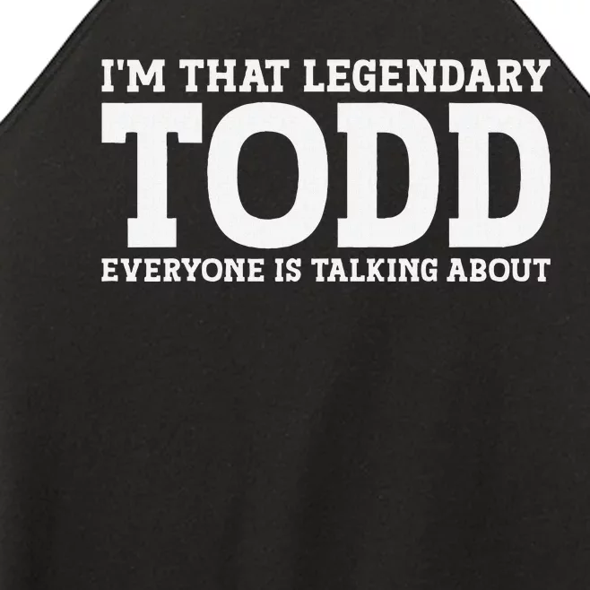 Todd Personal Name First Name Funny Todd Women’s Perfect Tri Rocker Tank