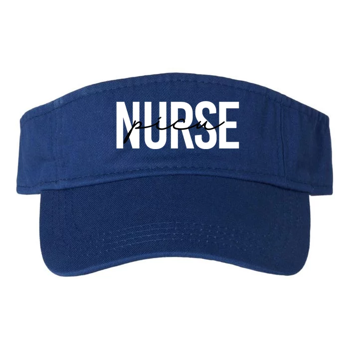 Trendy Picu Nurse Grey Crewneck Cute Gift Valucap Bio-Washed Visor