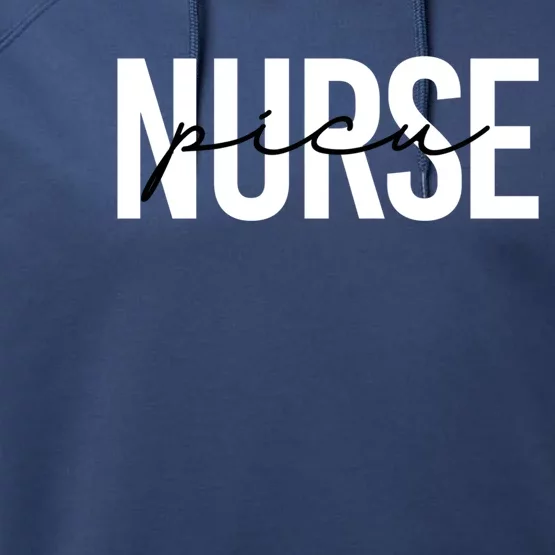 Trendy Picu Nurse Grey Crewneck Cute Gift Performance Fleece Hoodie