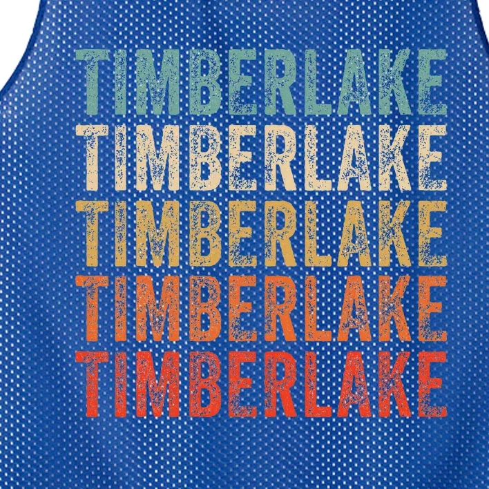 Timberlake Personalized Name I Love Timberlake Mesh Reversible Basketball Jersey Tank