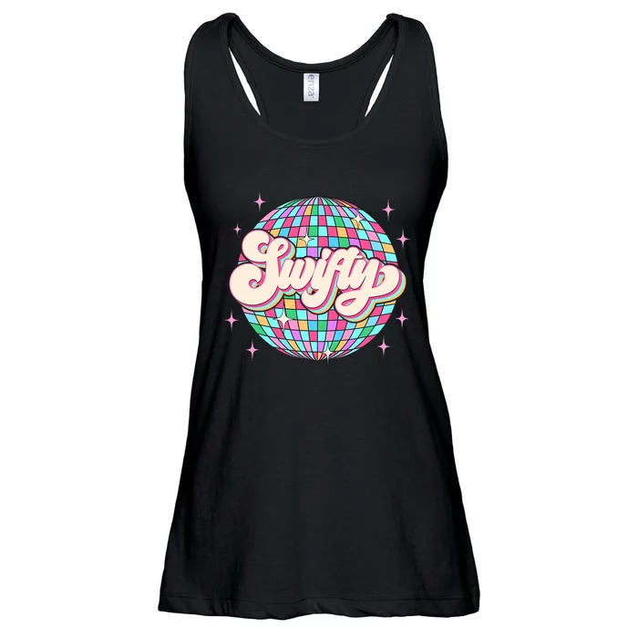 Taylor Personalized Name I Love Taylor Girl Groovy 70s Disco Ladies Essential Flowy Tank