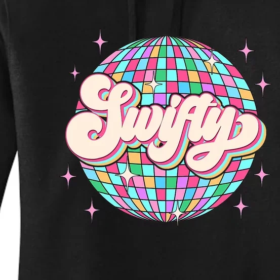 Taylor Personalized Name I Love Taylor Girl Groovy 70s Disco Women's Pullover Hoodie