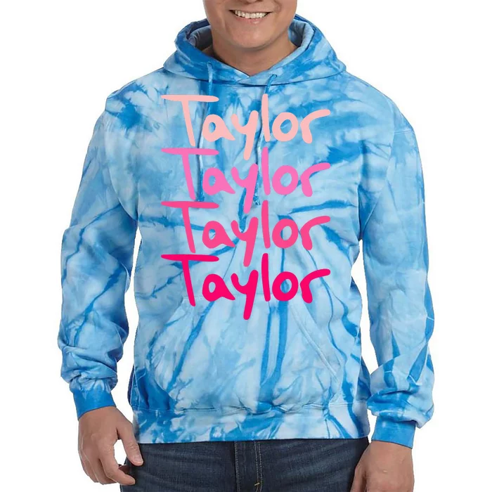 Taylor Personalized Name Boy Girl Tie Dye Hoodie