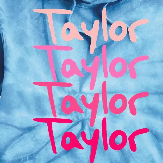 Taylor Personalized Name Boy Girl Tie Dye Hoodie