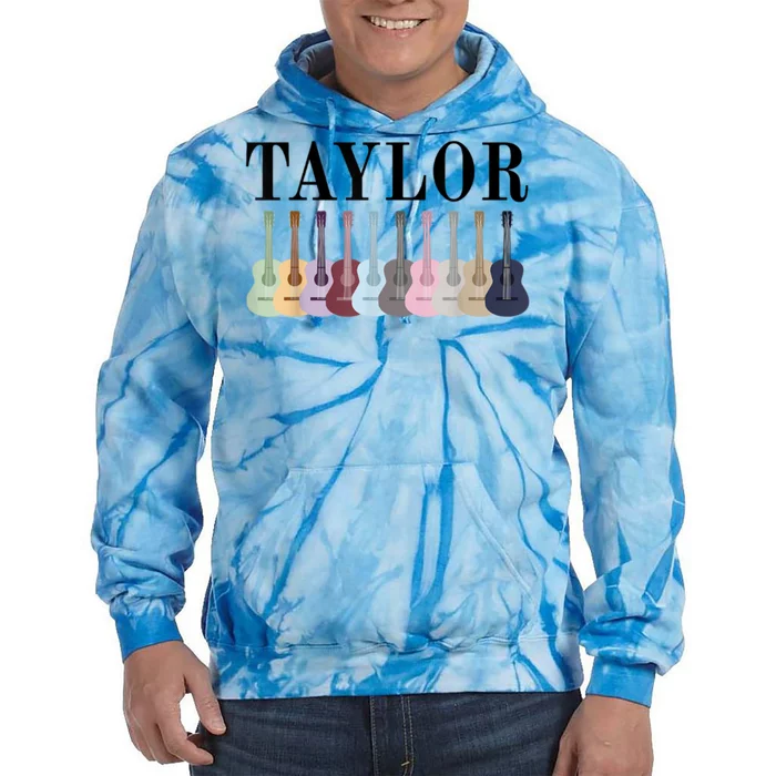 Taylor Personalized Name I Love Taylor Girl Groovy 70S Tie Dye Hoodie