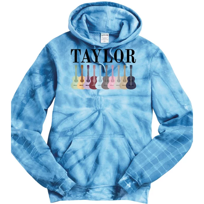 Taylor Personalized Name I Love Taylor Girl Groovy 70S Tie Dye Hoodie