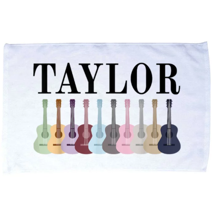 Taylor Personalized Name I Love Taylor Girl Groovy 70S Microfiber Hand Towel