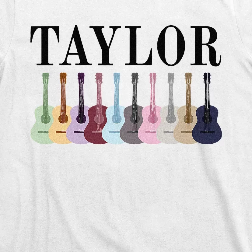 Taylor Personalized Name I Love Taylor Girl Groovy 70S T-Shirt