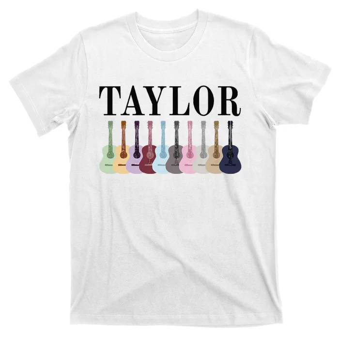 Taylor Personalized Name I Love Taylor Girl Groovy 70S T-Shirt