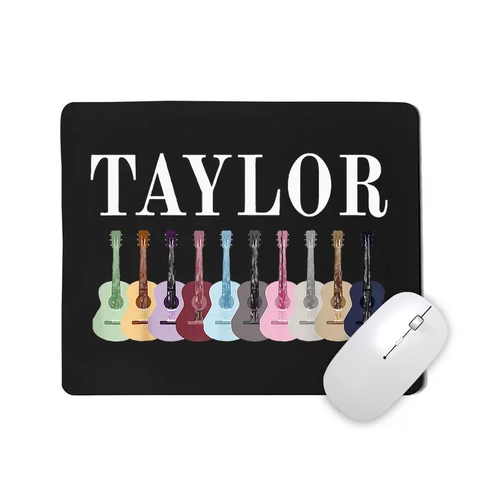 Taylor Personalized Name I Love Taylor Girl Groovy 70S Mousepad