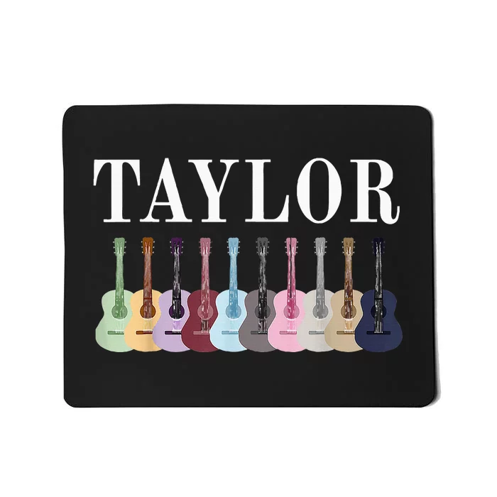 Taylor Personalized Name I Love Taylor Girl Groovy 70S Mousepad