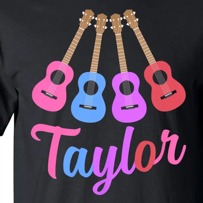 Taylor Personalized Name I Love Taylor Girl Groovy 70S Tall T-Shirt