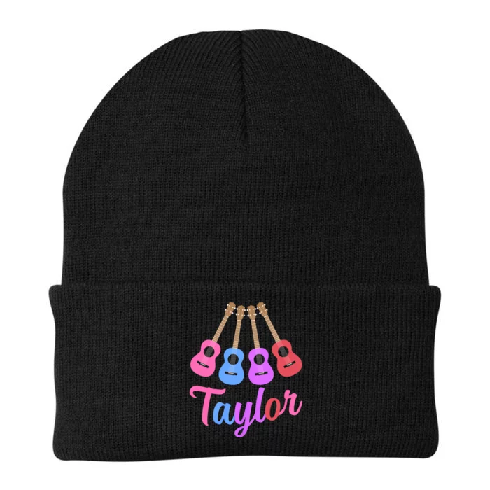 Taylor Personalized Name I Love Taylor Girl Groovy 70S Knit Cap Winter Beanie