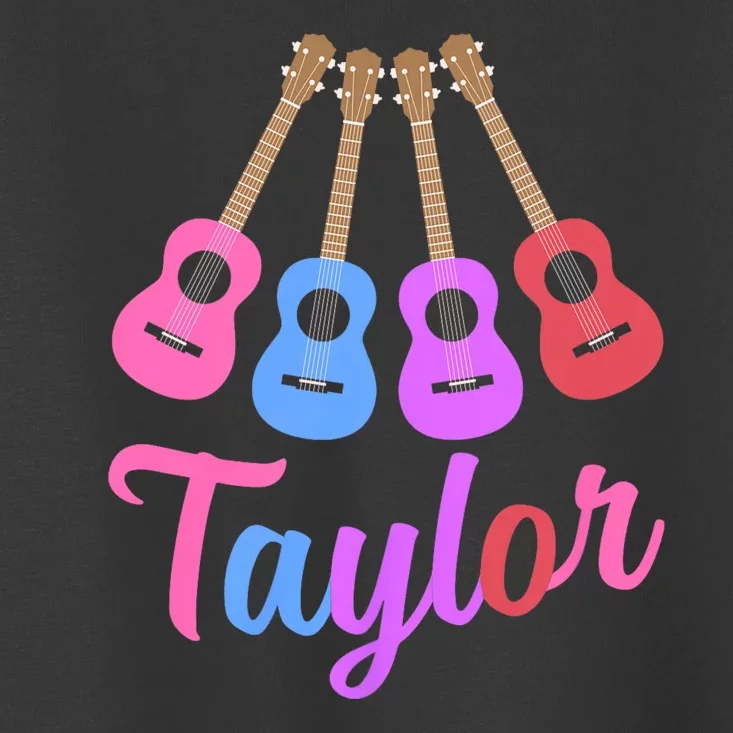 Taylor Personalized Name I Love Taylor Girl Groovy 70S Toddler T-Shirt