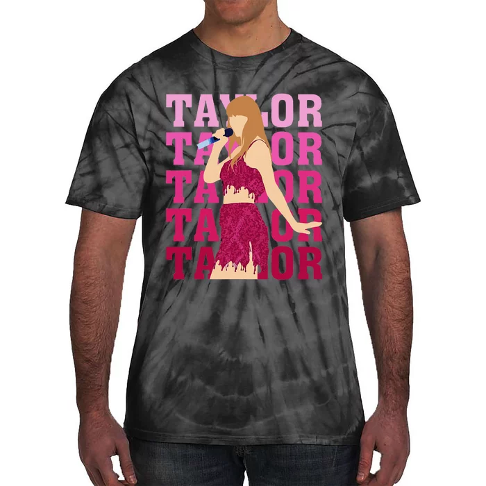 Taylor Personalized Name I Love Taylor Tie-Dye T-Shirt