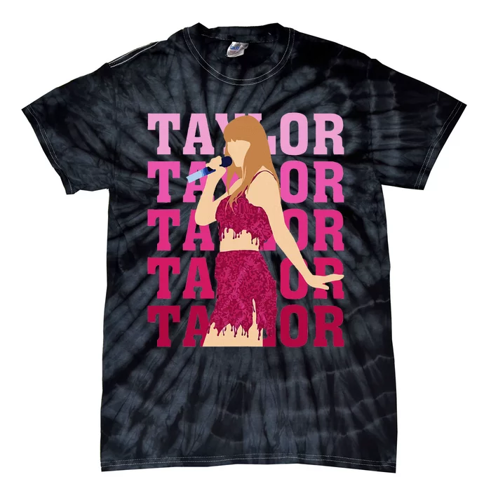 Taylor Personalized Name I Love Taylor Tie-Dye T-Shirt