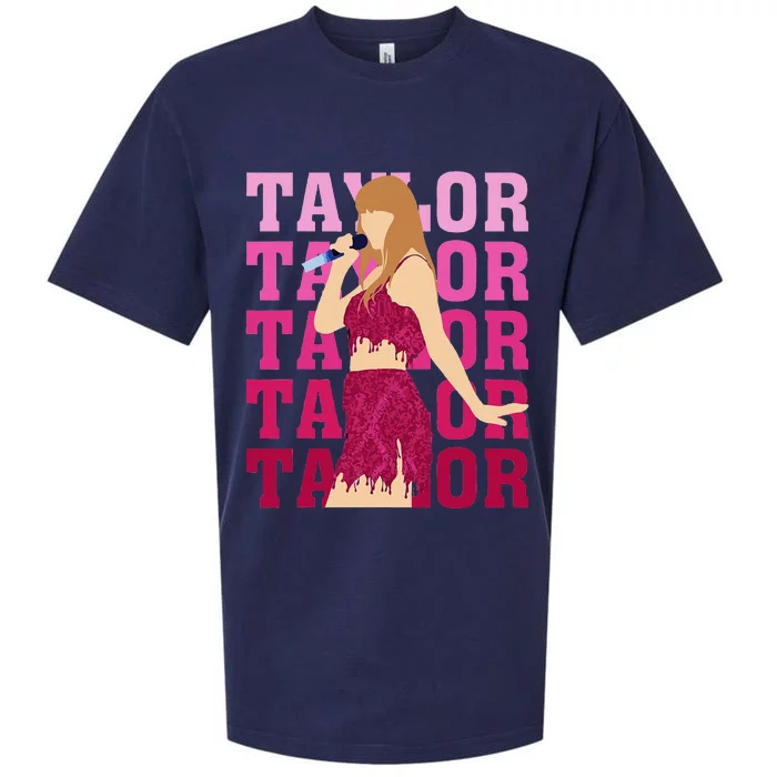 Taylor Personalized Name I Love Taylor Sueded Cloud Jersey T-Shirt