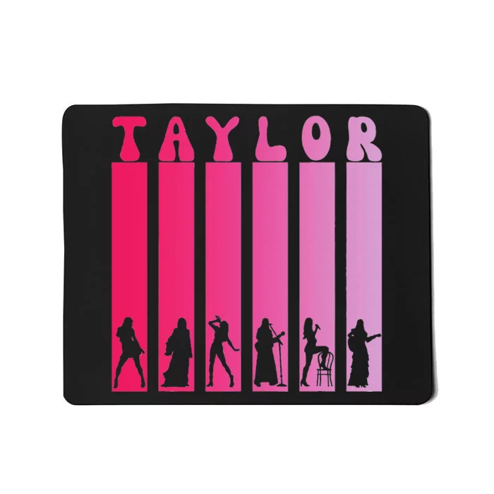 Taylor Personalized Name I Love Taylor Girl Groovy Mousepad