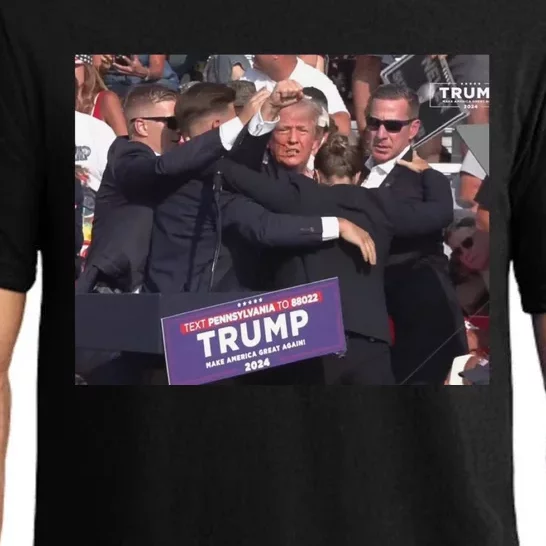 The Picture Of Trump Bleeding From His Ear Trump Wins The Election New Pajama Set