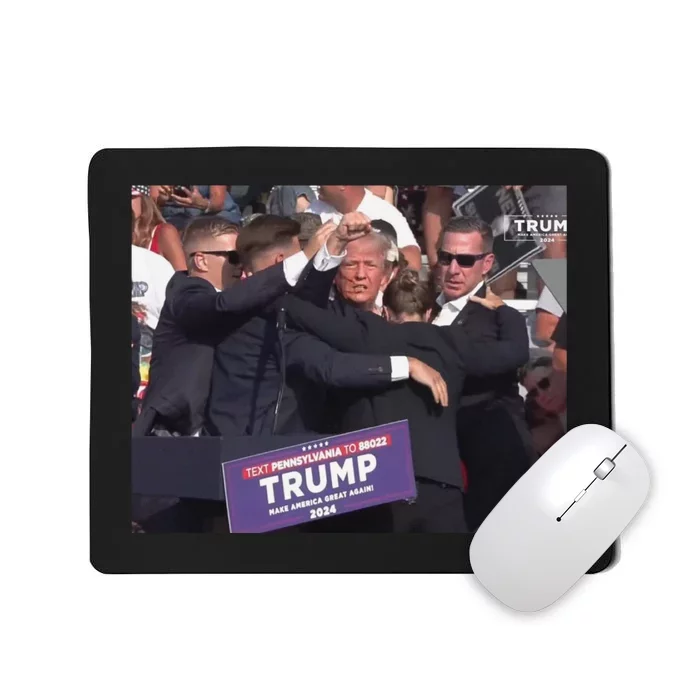 The Picture Of Trump Bleeding From His Ear Trump Wins The Election New Mousepad