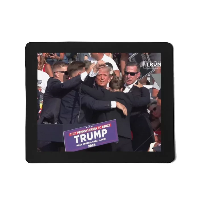 The Picture Of Trump Bleeding From His Ear Trump Wins The Election New Mousepad