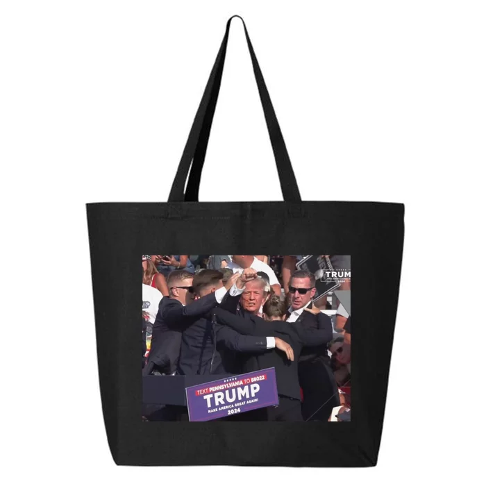 The Picture Of Trump Bleeding From His Ear Trump Wins The Election New 25L Jumbo Tote