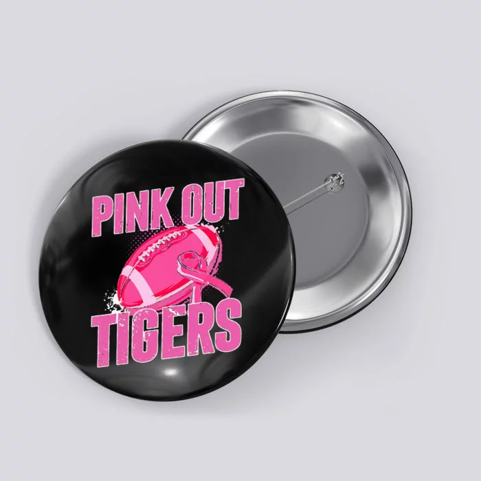 Tigers P.I.N.K. Out Football Tackle Breast Cancer Button