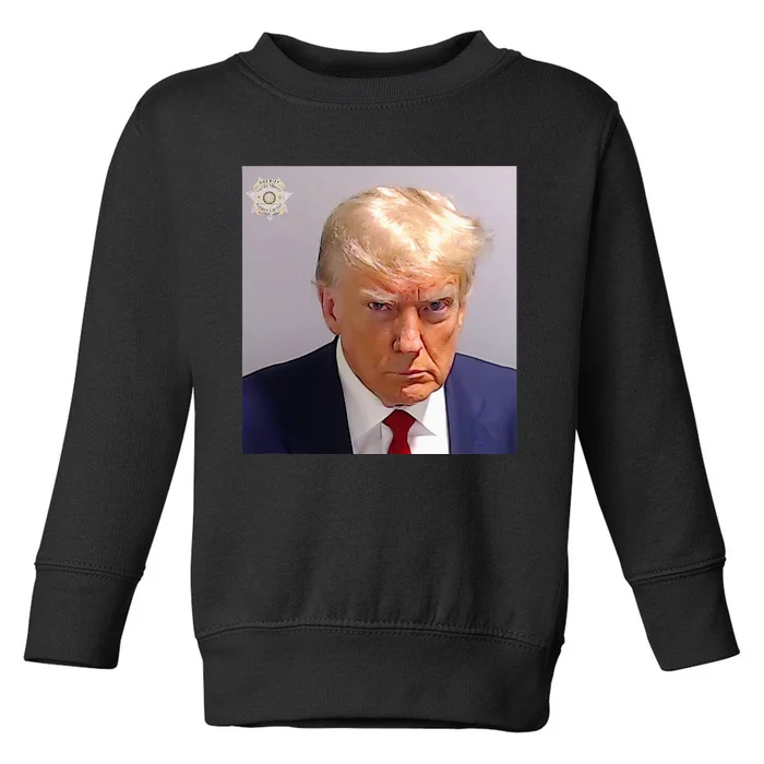 Trump Plain Original Mug Shot Classic Georgia Style Toddler Sweatshirt