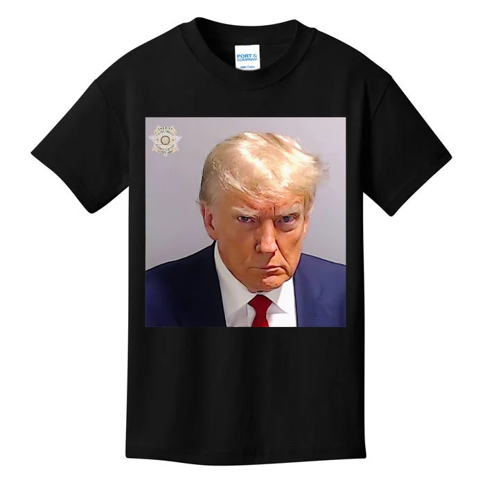 Trump Plain Original Mug Shot Classic Georgia Style Kids T-Shirt