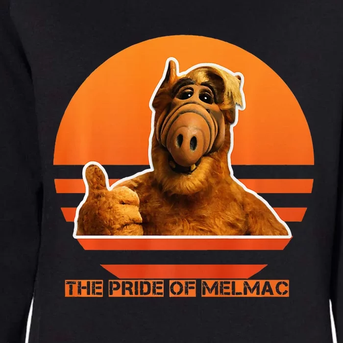 The Pride Of Melmac Alf Alien Womens California Wash Sweatshirt