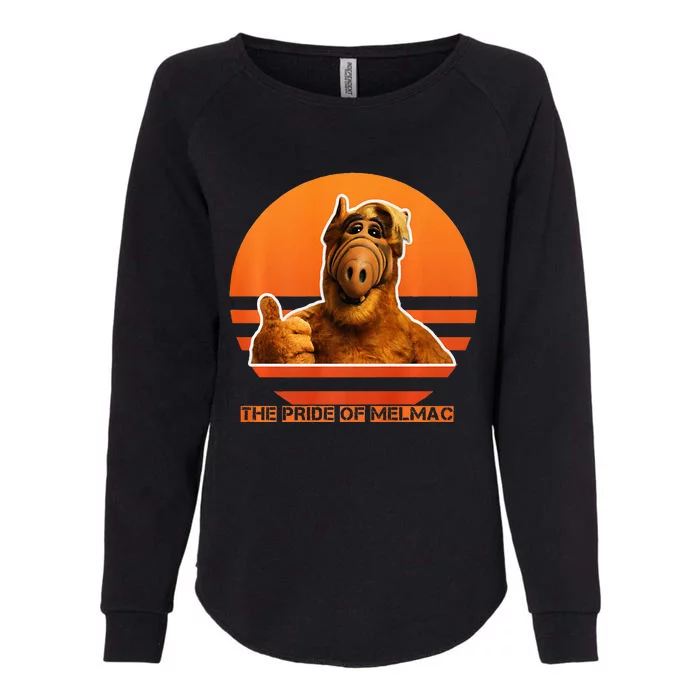 The Pride Of Melmac Alf Alien Womens California Wash Sweatshirt