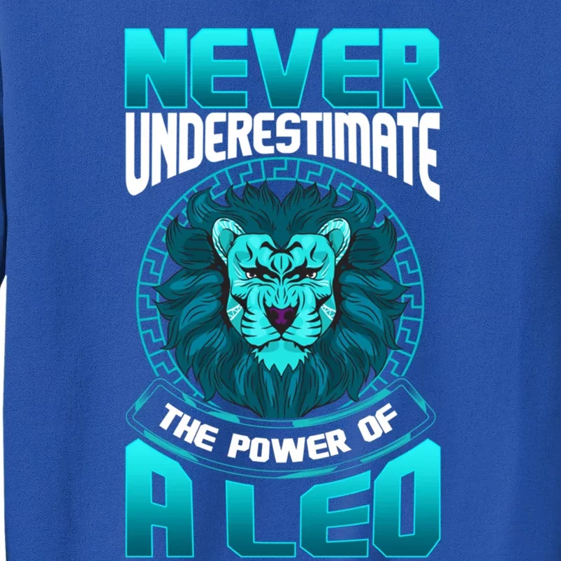 The Power Of A Leo A Leo Zodiac Great Gift Sweatshirt