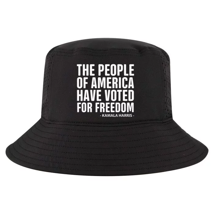 The People Of America Have Voted For Freedom Debate 2024 Cool Comfort Performance Bucket Hat