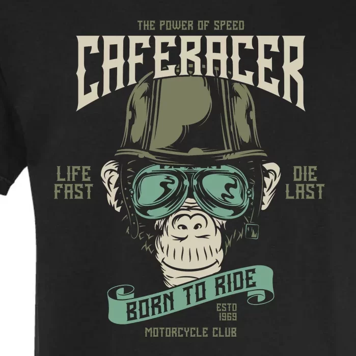 The Power Of Caferacer Motorcycle Garment-Dyed Heavyweight T-Shirt