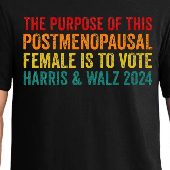 The Purpose Of This Post Opausal Female Harris Walz 24 Pajama Set