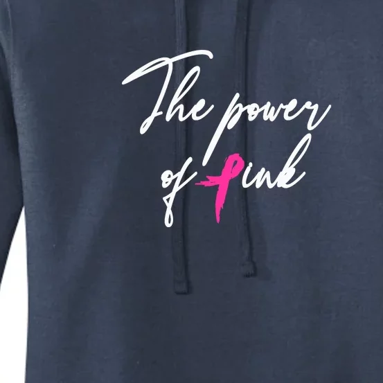 The Power Of Pink | Breast Cancer Women's Pullover Hoodie