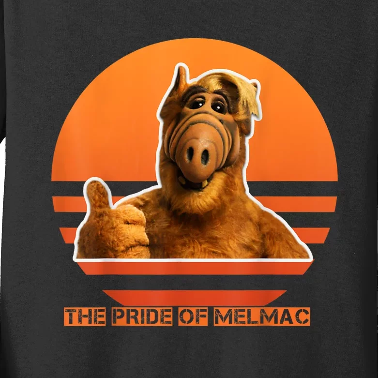 The Pride Of Melmac Alf Alien Vintage Kids Long Sleeve Shirt