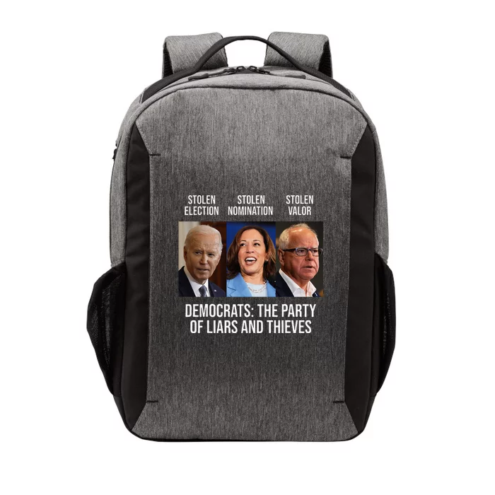 The Party Of Liars And Thieves Anti Biden Harris Walz Vector Backpack