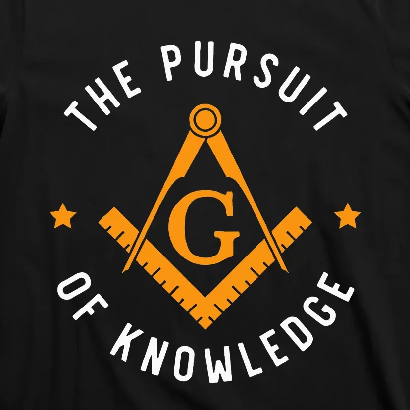 The Pursuit Of Knowledge Mason Fraternal Smib Freemason T-Shirt