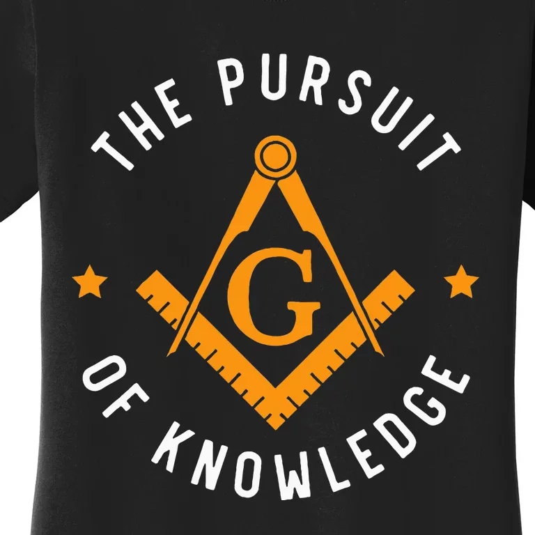 The Pursuit Of Knowledge Mason Fraternal Smib Freemason Women's T-Shirt