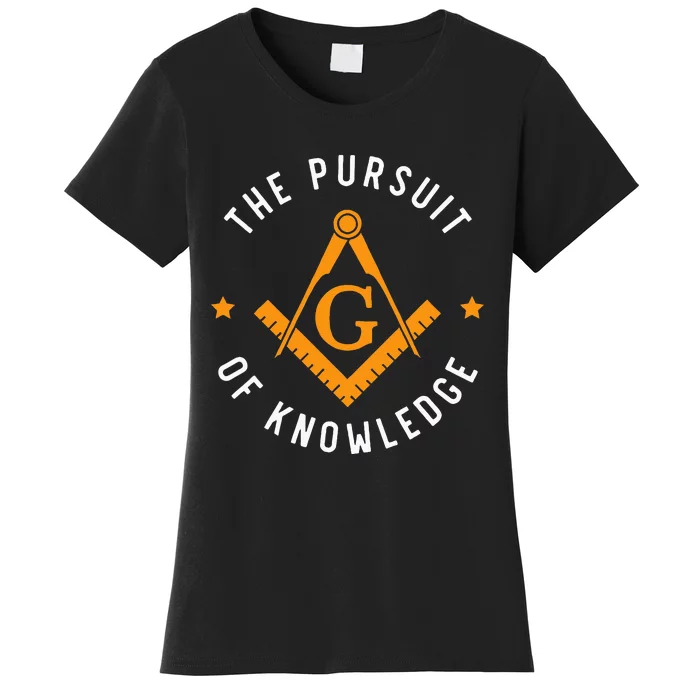 The Pursuit Of Knowledge Mason Fraternal Smib Freemason Women's T-Shirt