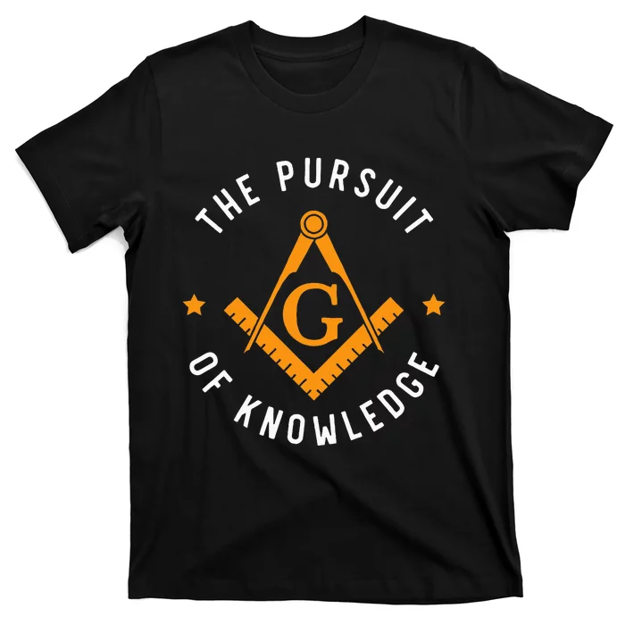 The Pursuit Of Knowledge Mason Fraternal Smib Freemason T-Shirt