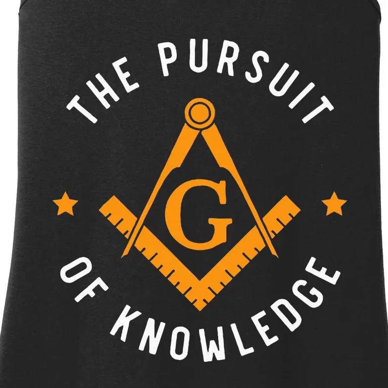 The Pursuit Of Knowledge Mason Fraternal Smib Freemason Ladies Essential Tank