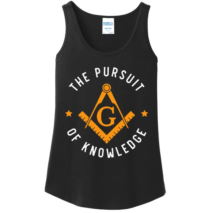 The Pursuit Of Knowledge Mason Fraternal Smib Freemason Ladies Essential Tank