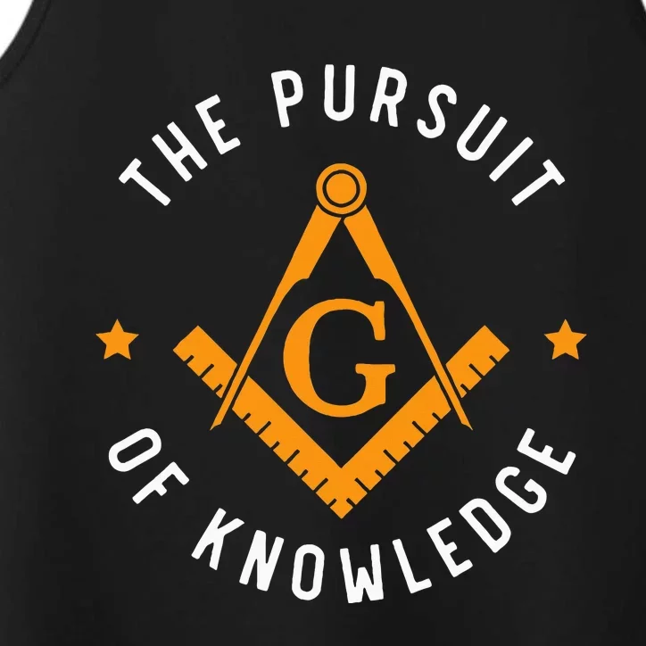 The Pursuit Of Knowledge Mason Fraternal Smib Freemason Performance Tank