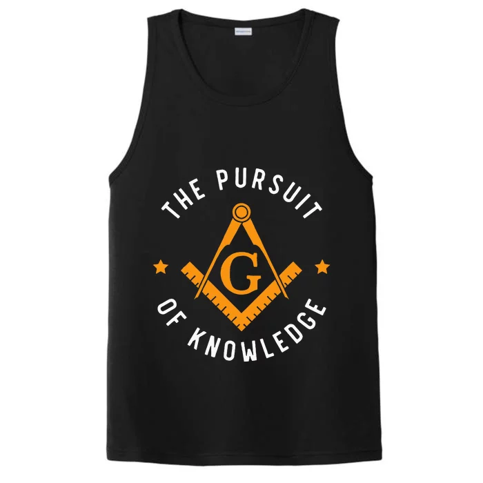 The Pursuit Of Knowledge Mason Fraternal Smib Freemason Performance Tank